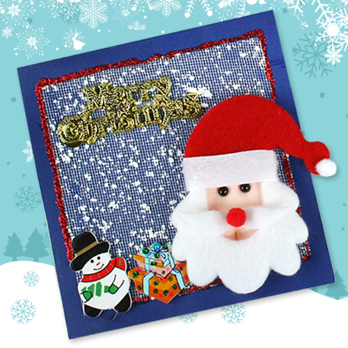 탑키드 [만들기]크리스마스 산타 카드(5set)